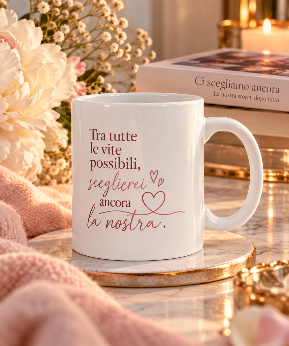 Tazza romantica “Tra tutte le vite possibili” – Collezione Ci scegliamo ancora